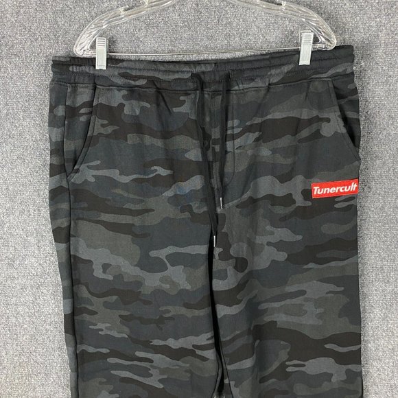 Tunercult Sweatpants Men's 2XL Camouflage Adults Stretch Drawstring 100% Cotton - Picture 2 of 7